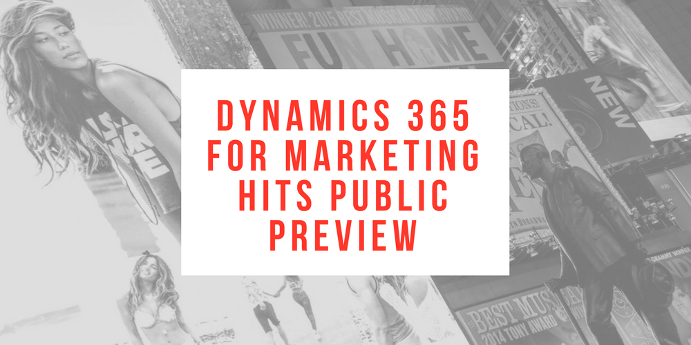 Billboard representing Dynamics 365 for marketing