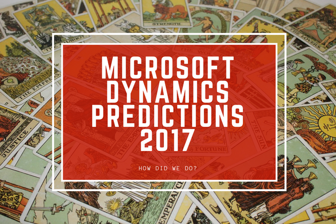 Microsoft Dynamics predictions for 2017