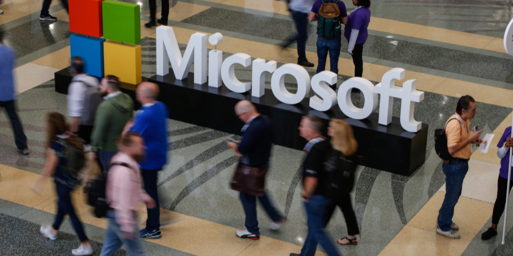 visitors at the Microsoft Ignite event in Florida in November